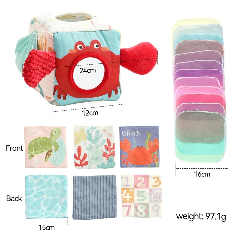Montessori Magic Tissue Box & Busy Toy